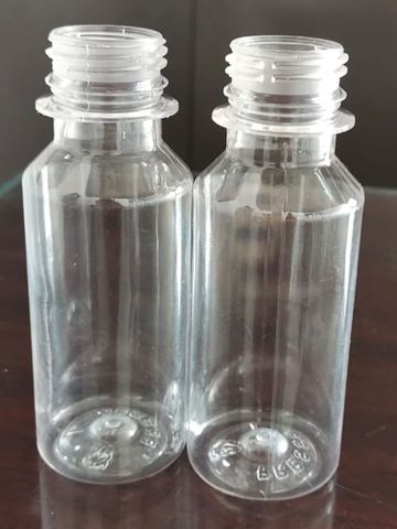 Clear PET bottles, sample 1